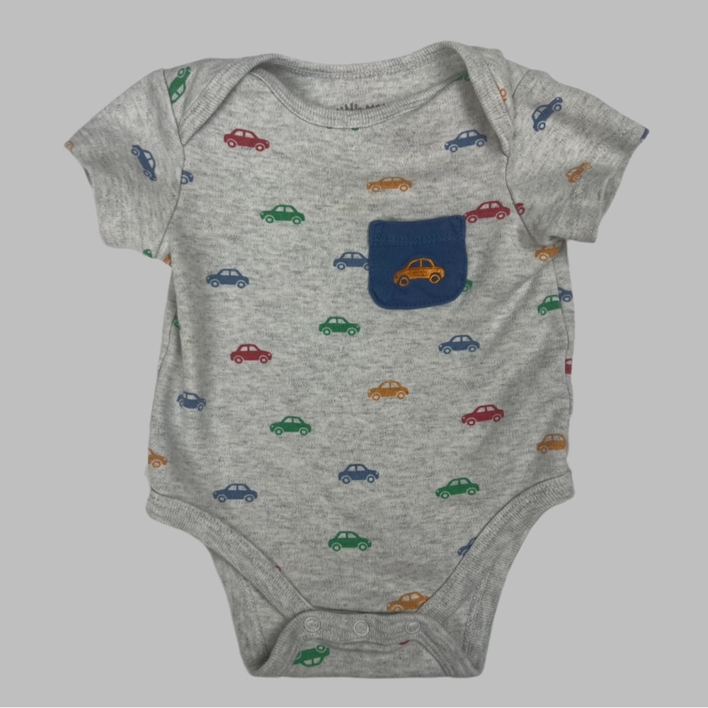 Baby Onesie with Car Print 3M